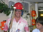 AJ in firefighting gear
