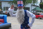Uncle Sam welcomes everyone to the Phuket Navy League July 4th Picnic